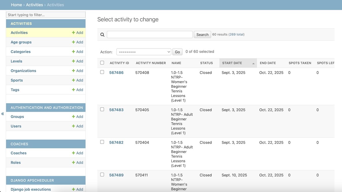 Dockerized Full-Stack Administrative Dashboard Screenshot